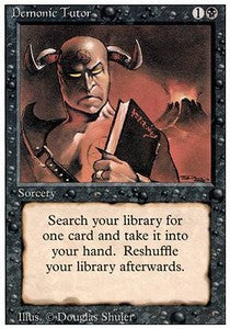 Demonic Tutor 3ED- Uncommon Played Englisch