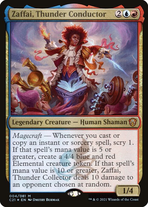 Zaffai, Thunder Conductor C21-4 Mythic Near Mint Englisch Foil