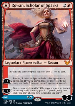 Rowan, Scholar of Sparks // Will, Scholar of Frost STX-156 Mythic Near Mint Englisch