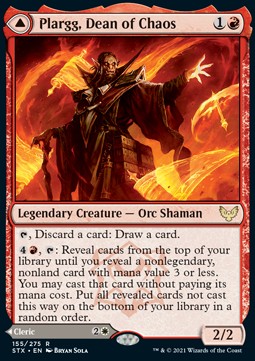 Plargg, Dean of Chaos // Augusta, Dean of Order STX-155 Rare Excellent Englisch Foil
