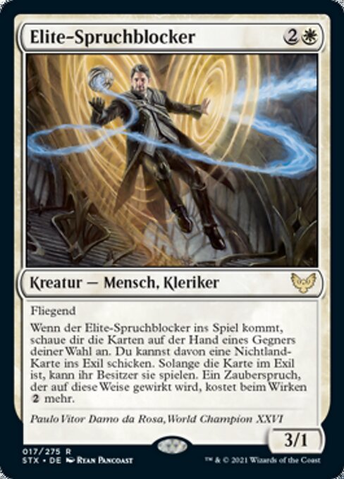 Elite-Spruchblocker STX-17 Rare Excellent Deutsch