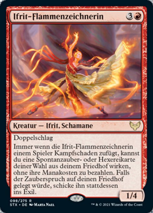 Ifrit-Flammenzeichnerin STX-98 Rare Near Mint Deutsch