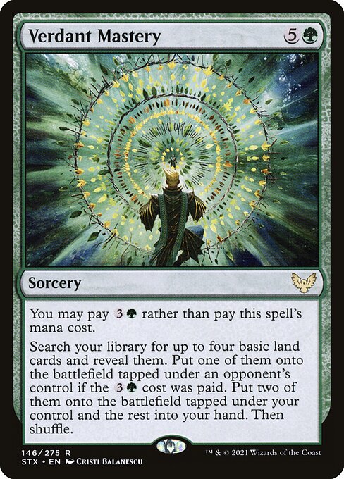 Verdant Mastery STX-146 Rare Near Mint Englisch
