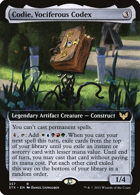 Codie, Vociferous Codex XSTX-357 Rare Near Mint Englisch Foil