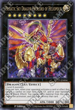 Priesterlicher Himmelsdrachen-Overlord von Heliopolis GFTP-004 Ultra Rare Near Mint Deutsch 1. Auflage