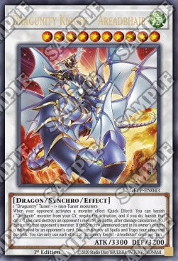 Dragunity Knight - Areadbhair GFTP-043 Ultra Rare Excellent Englisch 1. Auflage