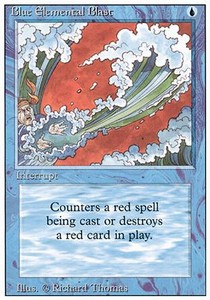Blue Elemental Blast 3ED- Common Excellent Englisch