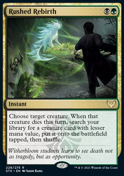 Rasche Wiedergeburt STX-228 Rare Played Deutsch Foil