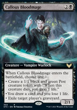 Ruchloser Blutmagier XSTX-302 Rare Excellent Englisch Foil