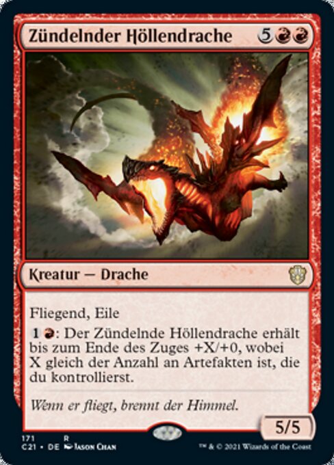 Zündelnder Höllendrache C21-171 Rare Near Mint Deutsch