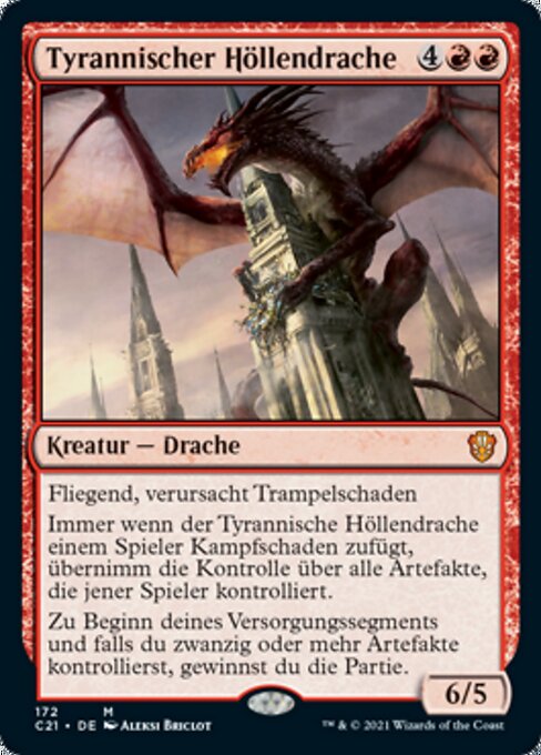 Tyrannischer Höllendrache C21-172 Mythic Near Mint Deutsch