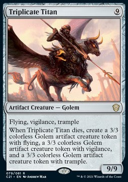 Triplicate Titan C21-79 Rare Near Mint Englisch