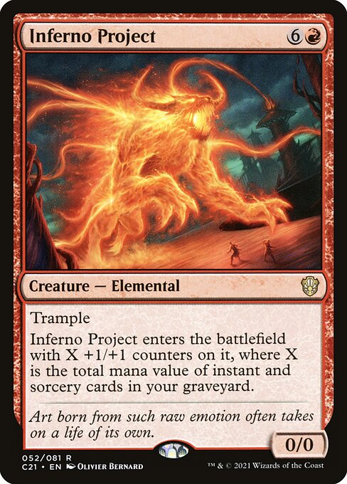 Inferno Project C21-52 Rare Near Mint Englisch