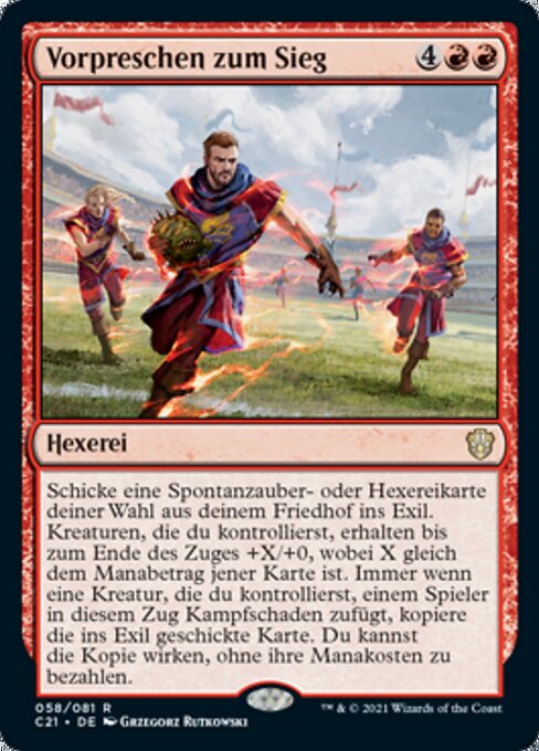 Vorpreschen zum Sieg C21-58 Rare Near Mint Deutsch