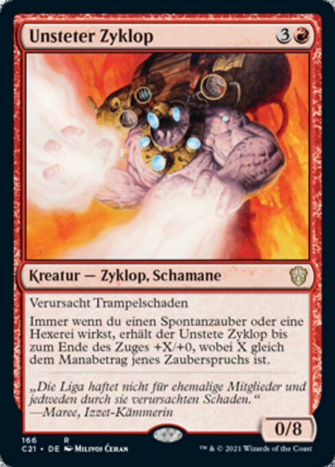 Unsteter Zyklop C21-166 Rare Excellent Deutsch
