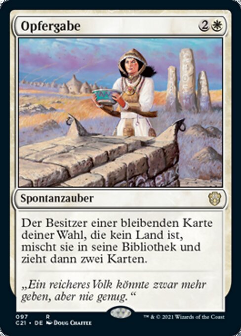 Opfergabe C21-97 Rare Near Mint Deutsch
