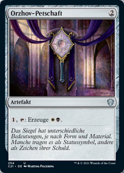 Orzhov-Petschaft C21-254 Uncommon Excellent Deutsch