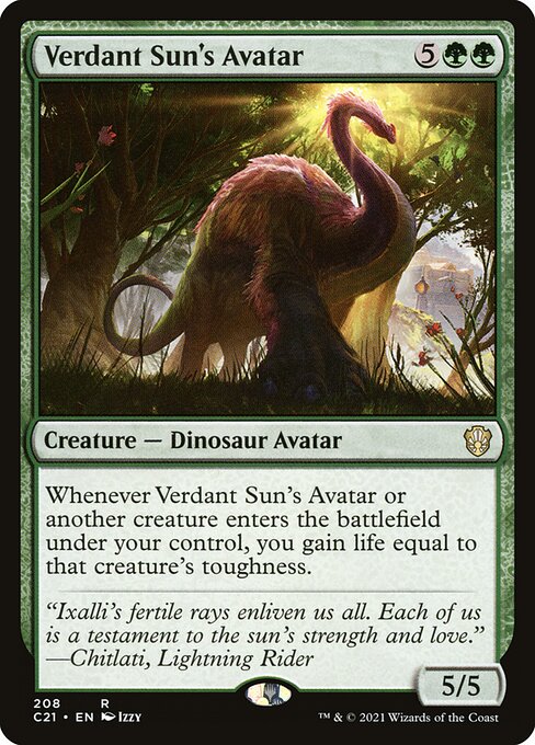 Verdant Sun's Avatar C21-208 Rare Near Mint Englisch