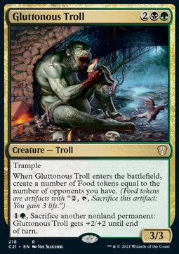Gluttonous Troll C21-218 Rare Near Mint Englisch