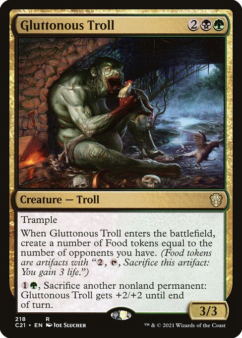 Gluttonous Troll C21-218 Rare Near Mint Englisch