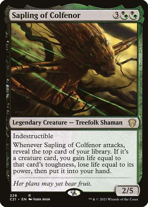 Sapling of Colfenor C21-228 Rare Near Mint Englisch