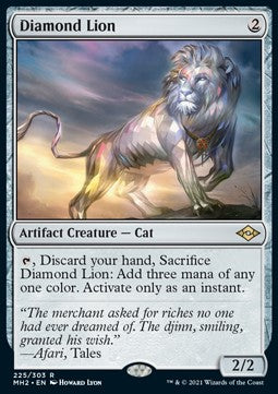 Diamantener Löwe MH2-225 Rare Near Mint Englisch