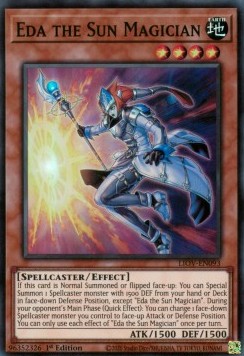 Eda, die Sonnenmagierin LIOV-093 Super Rare Excellent Deutsch 1. Auflage