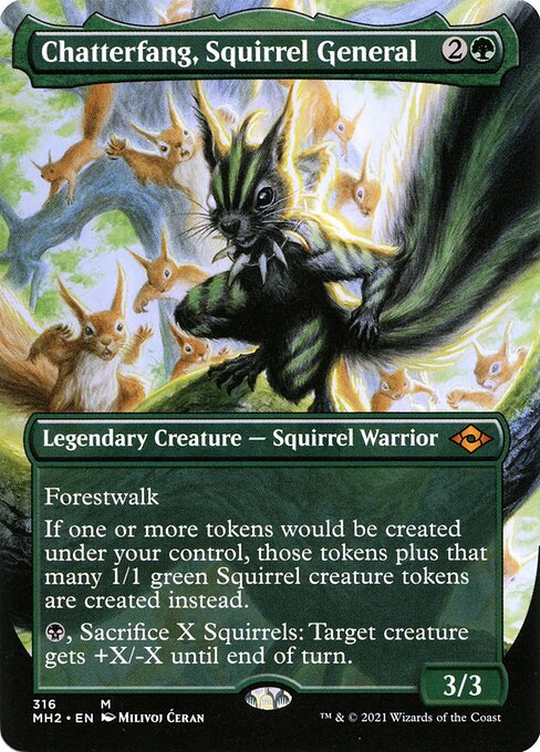 Chatterfang, Squirrel General XMH2-316 Mythic Light Played Englisch Foil