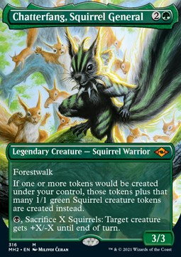 Chatterfang, Squirrel General XMH2-316 Mythic Light Played Englisch Foil
