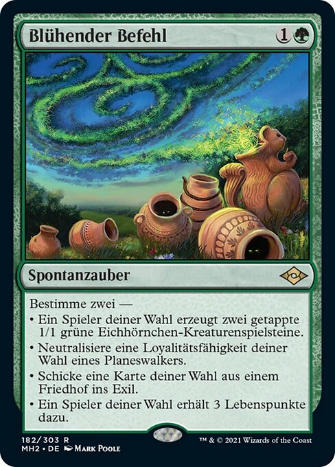Blühender Befehl MH2-182 Rare Near Mint Deutsch