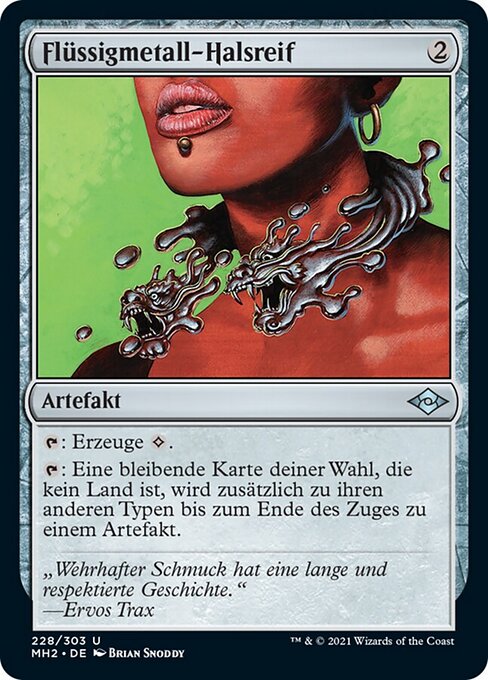 Flüssigmetall-Halsreif MH2-228 Uncommon Excellent Deutsch