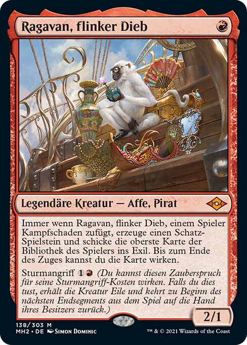 Ragavan, flinker Dieb MH2-138 Mythic Excellent Deutsch