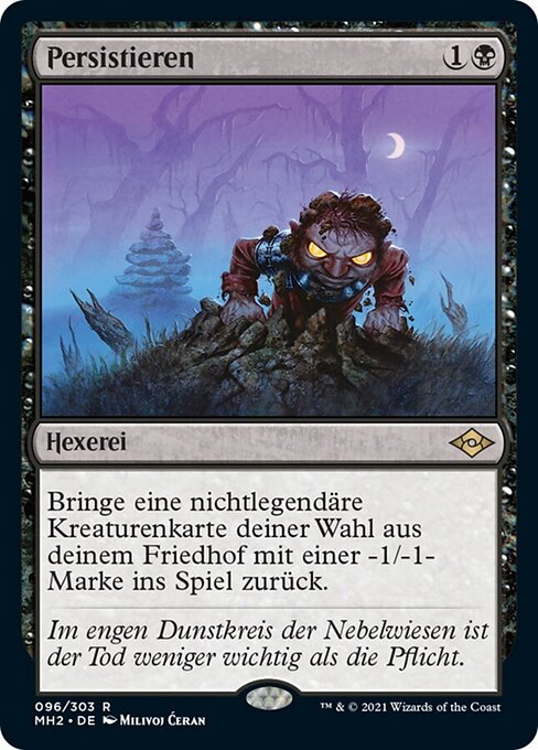 Persistieren MH2-96 Rare Near Mint Deutsch
