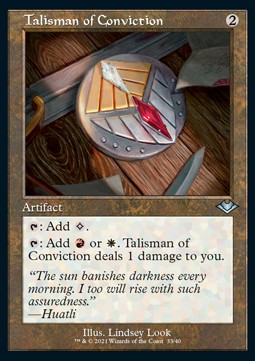Talisman of Conviction RMH2-33 Uncommon Near Mint Englisch Foil