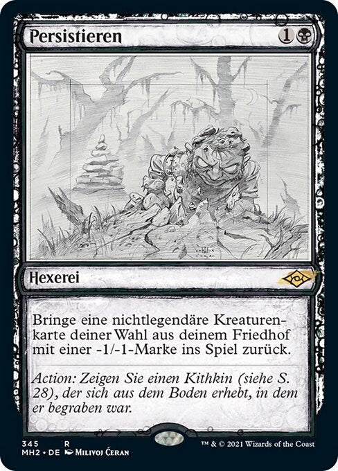 Persistieren (V.1) XMH2-345 Rare Near Mint Deutsch Foil