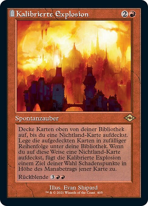 Kalibrierte Explosion (V.1) XMH2-405 Rare Excellent Deutsch