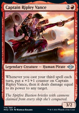 Kapitänin Ripley Vance MH2-119 Uncommon Near Mint Englisch Foil