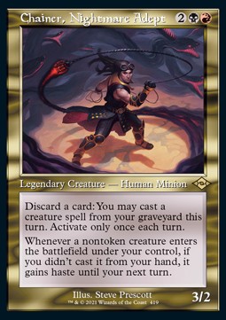 Chainer, Nightmare Adept XMH2-419 Rare Excellent Englisch Foil