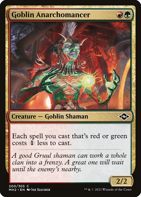Goblin Anarchomancer MH2-200 Common Excellent Englisch Foil