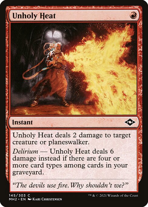 Unholy Heat MH2-145 Common Near Mint Englisch Foil