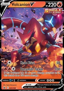 Volcanion V CRE-025 Ultra Rare Near Mint Deutsch