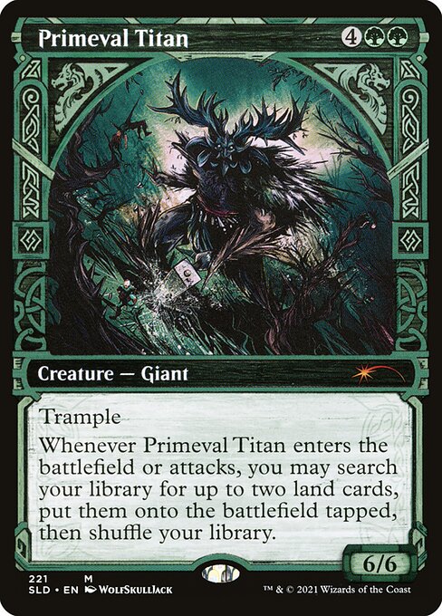 Primeval Titan SLD-221 Mythic Near Mint Englisch Foil