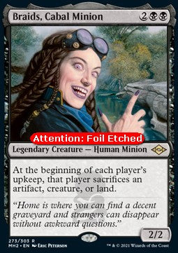Braids, Cabal Minion MH2-273 Rare Near Mint Englisch Foil