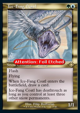Eiszahn-Coatl (V.2) RMH2-27 Rare Near Mint Englisch Foil