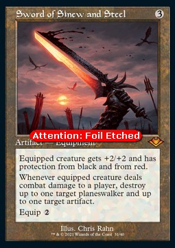 Schwert aus Sehnen und Stahl (V.2) RMH2-31 Mythic Played Englisch Foil