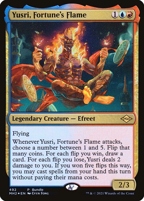 Yusri, Fortune's Flame PMH2-492 Rare Near Mint Englisch Foil