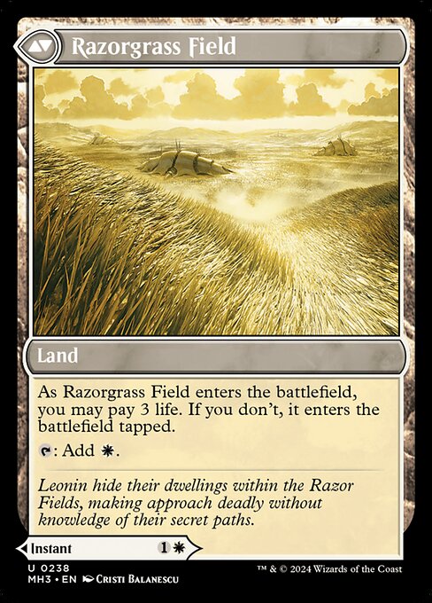 Razorgrass Ambush // Razorgrass Field - Back Face