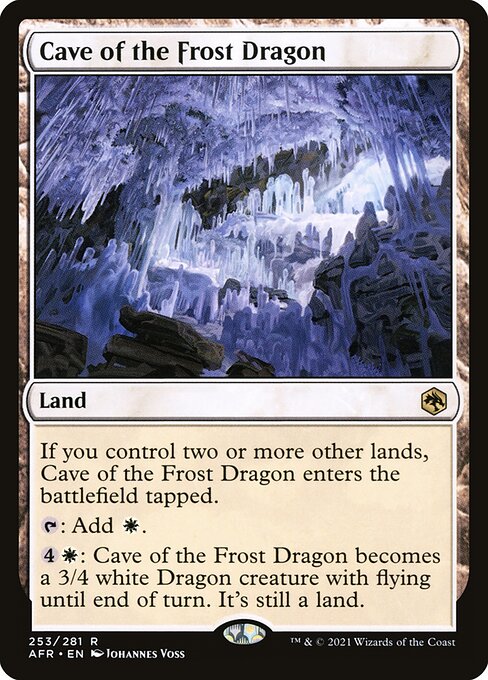 Höhle des Frostdrachen AFR-253 Rare Excellent Englisch Foil
