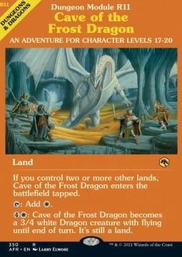 Höhle des Frostdrachen XAFR-350 Rare Excellent Englisch