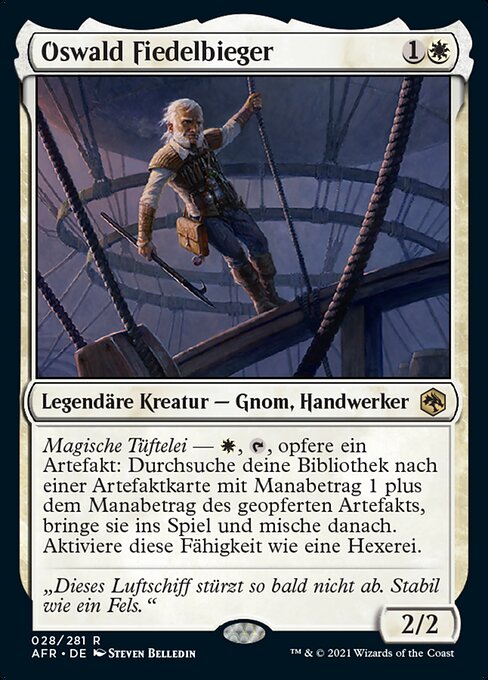 Oswald Fiedelbieger AFR-28 Rare Good Deutsch